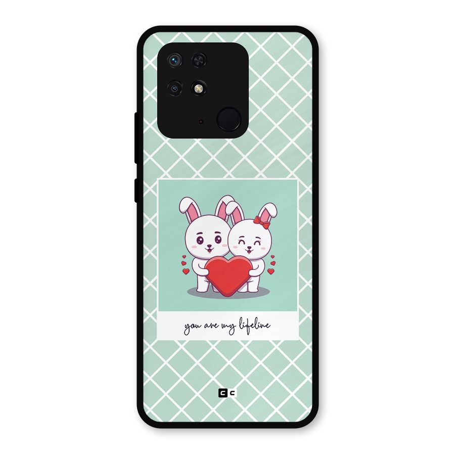 Love Lifeline Metal Back Case for Redmi 10 Power