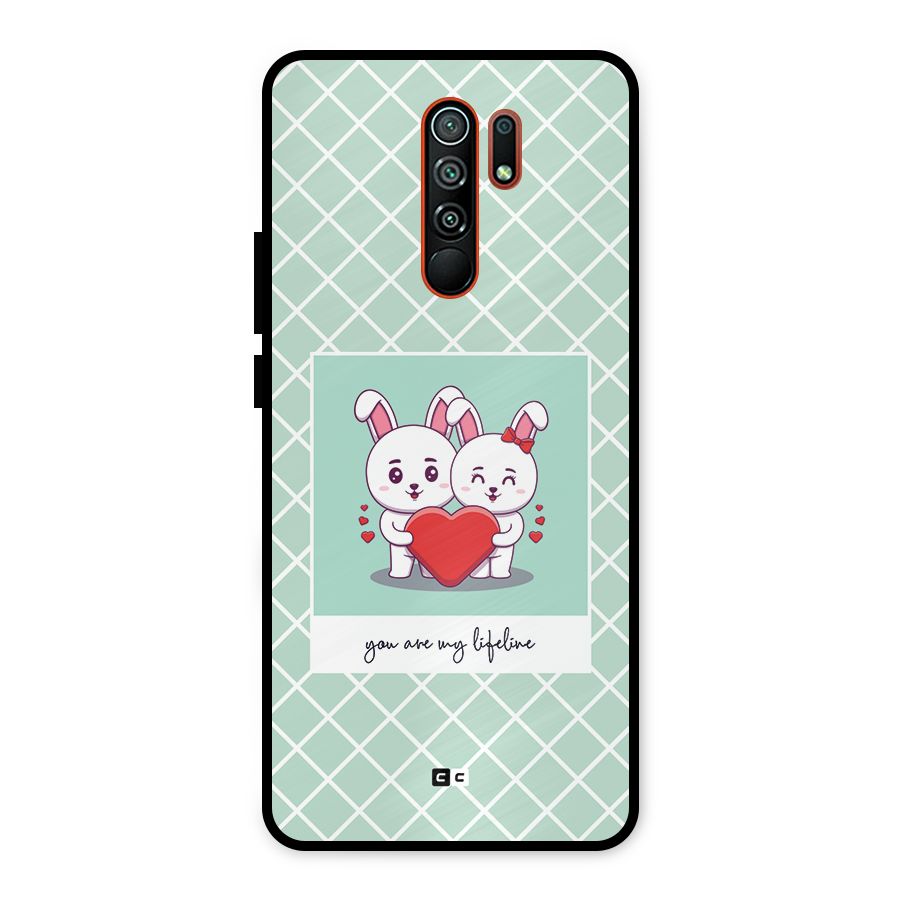 Love Lifeline Metal Back Case for Redmi 9 Prime