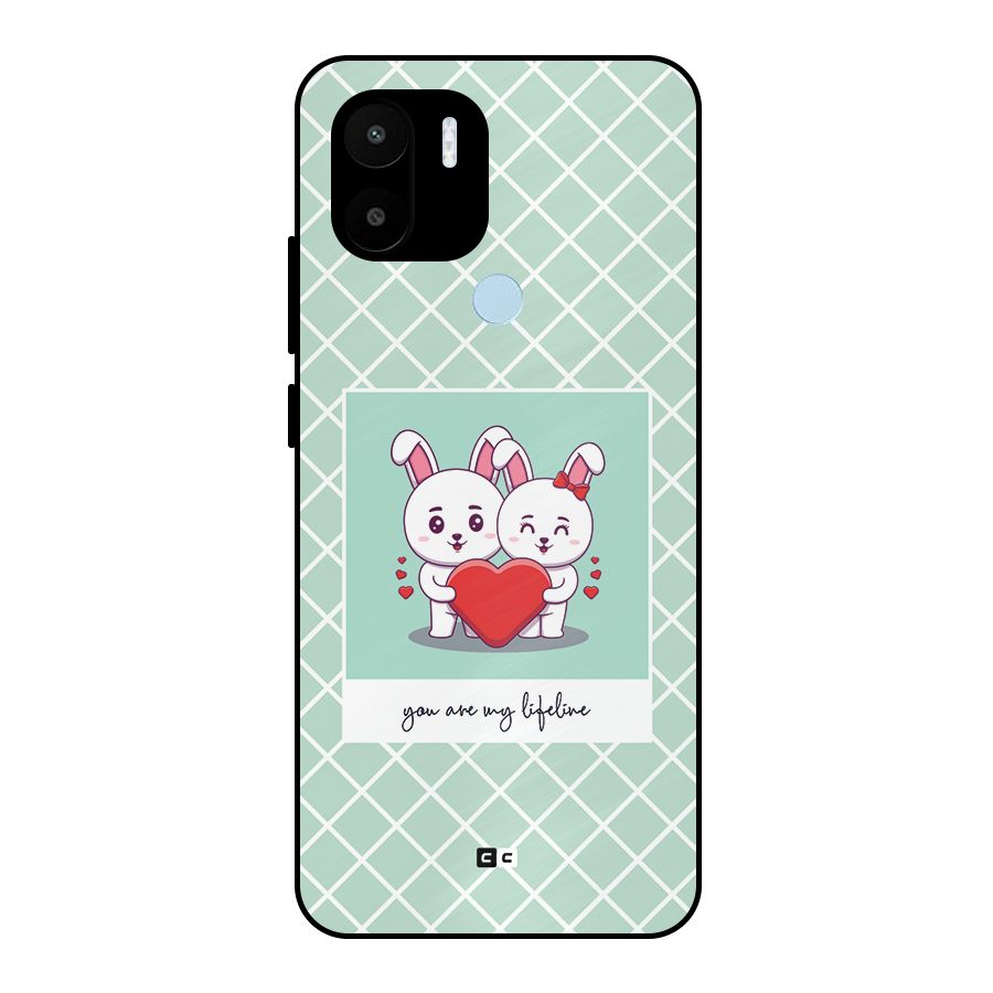 Love Lifeline Metal Back Case for Redmi A1 Plus