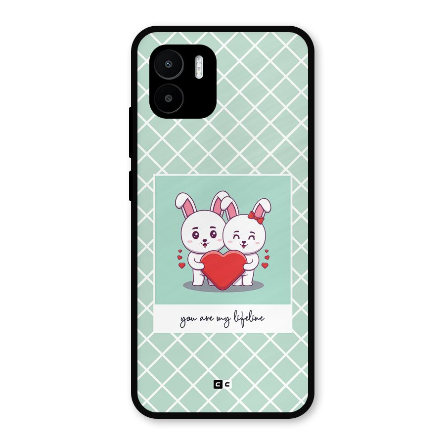 Love Lifeline Metal Back Case for Redmi A2
