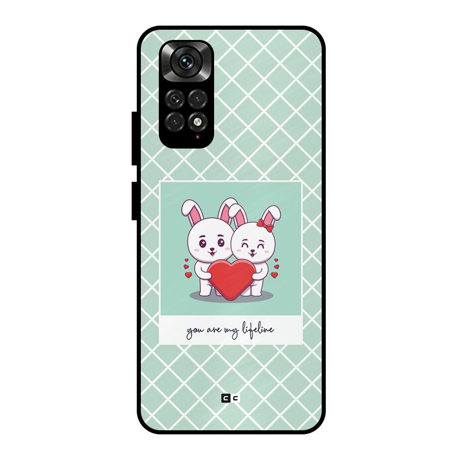 Love Lifeline Metal Back Case for Redmi Note 11 Pro Plus 5G
