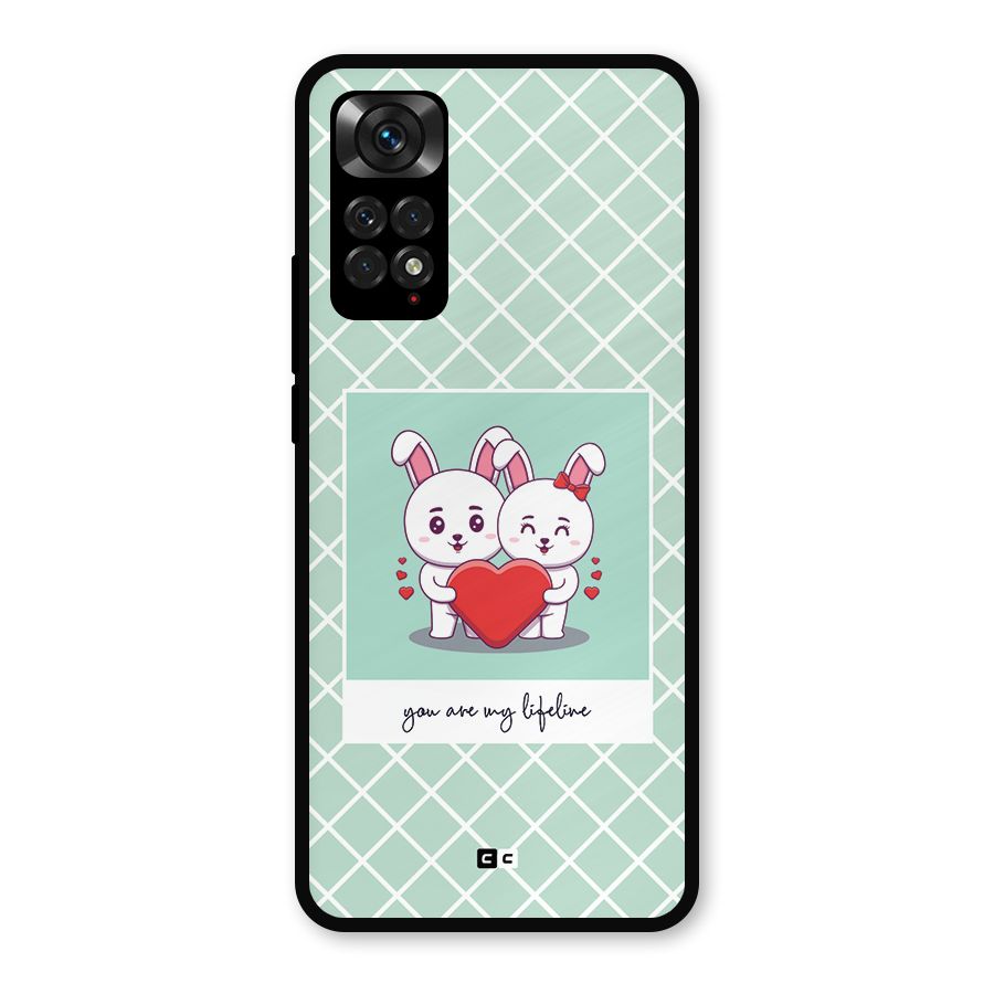 Love Lifeline Metal Back Case for Redmi Note 11s