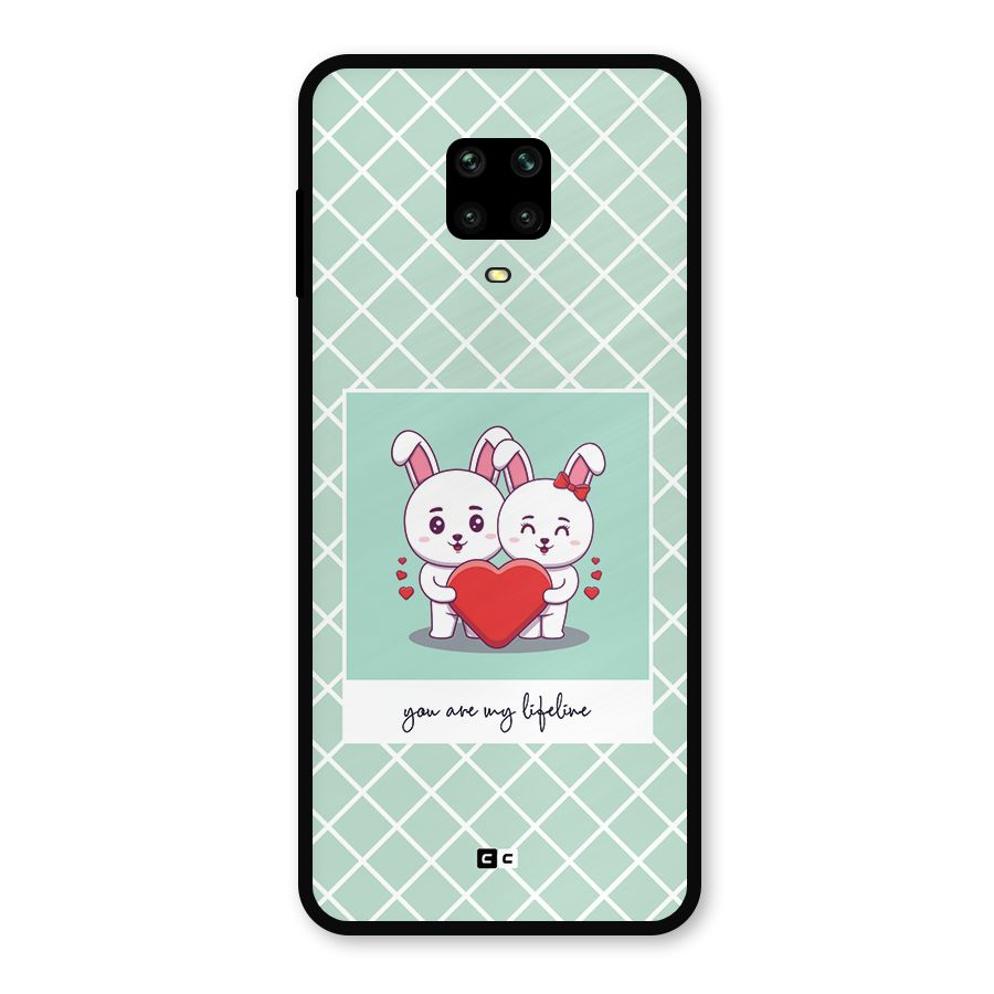 Love Lifeline Metal Back Case for Redmi Note 9 Pro Max