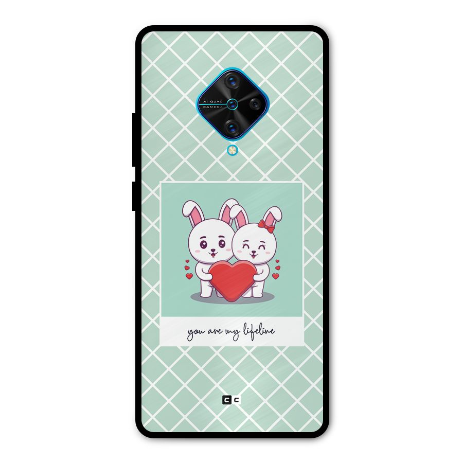Love Lifeline Metal Back Case for Vivo S1 Pro