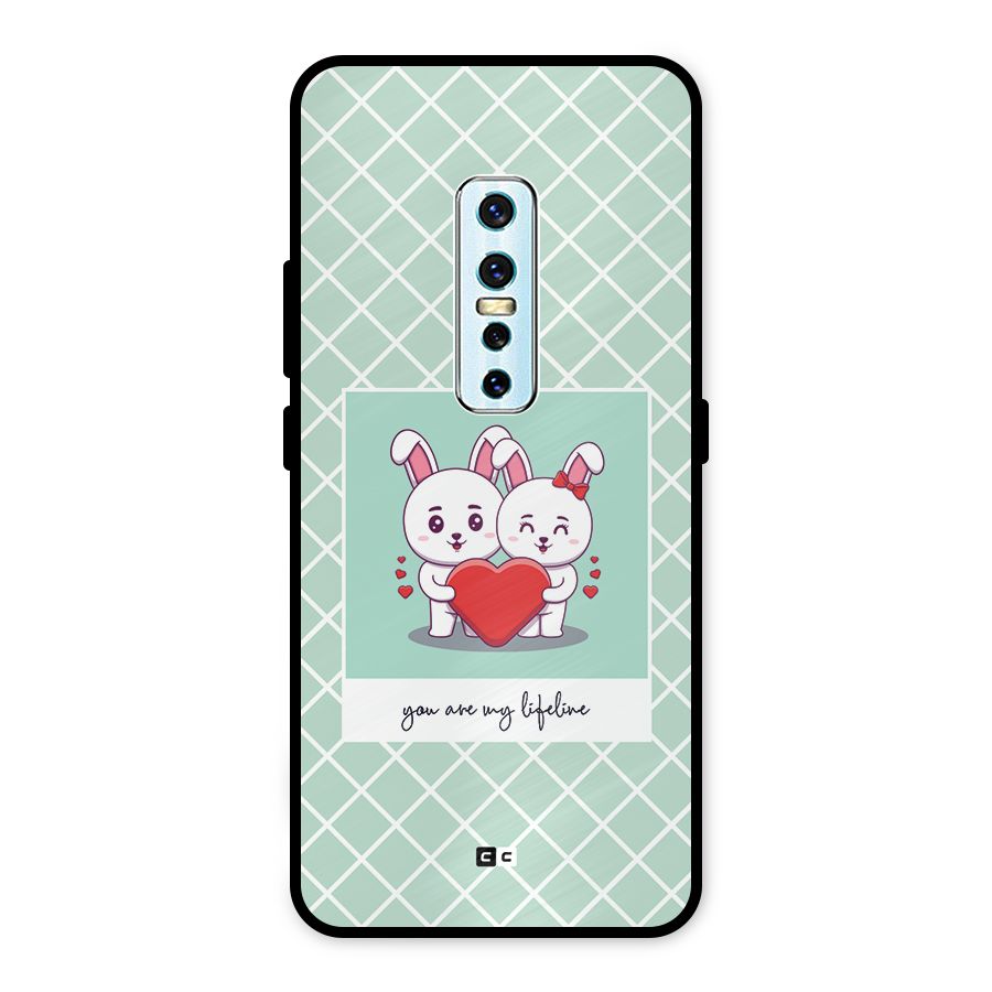Love Lifeline Metal Back Case for Vivo V17 Pro