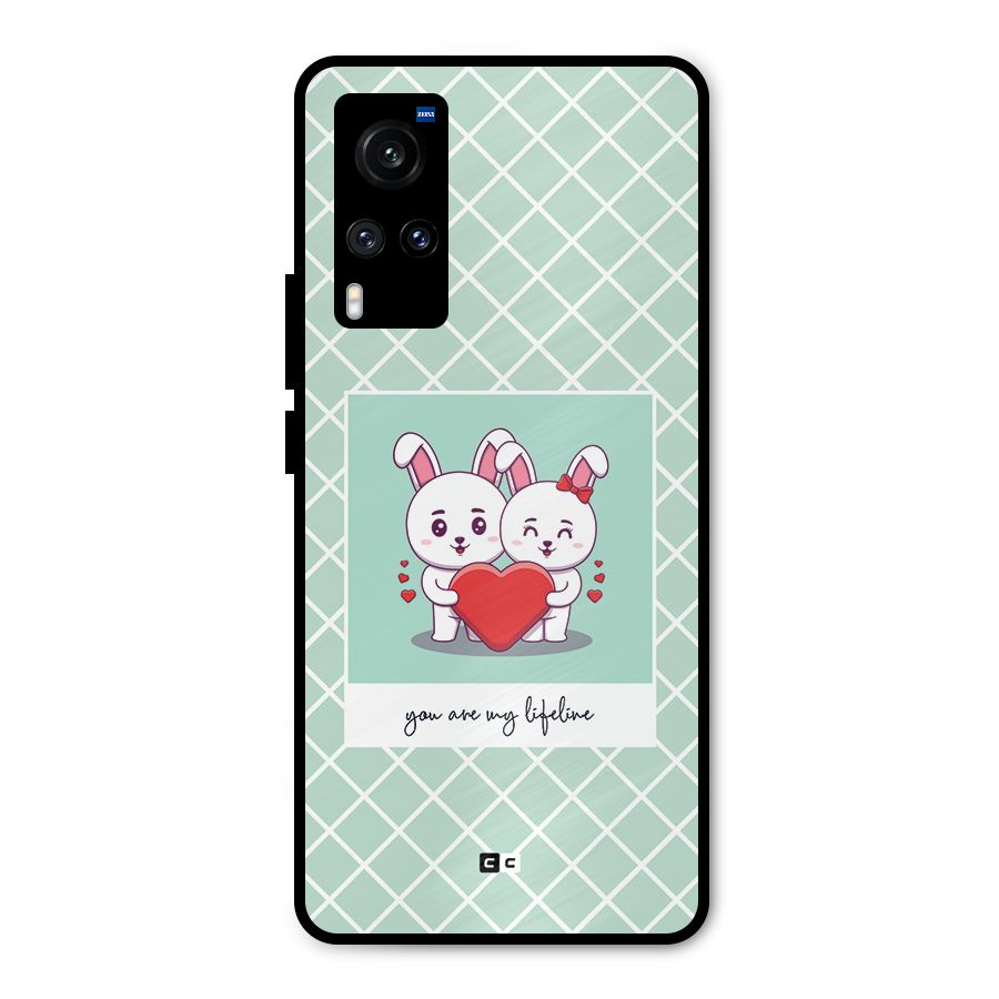 Love Lifeline Metal Back Case for Vivo X60