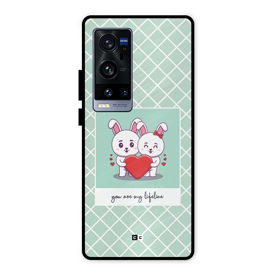 Love Lifeline Metal Back Case for Vivo X60 Pro Plus