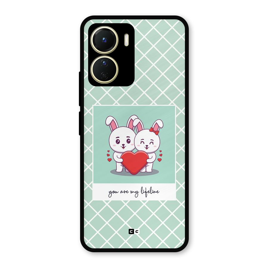 Love Lifeline Metal Back Case for Vivo Y16