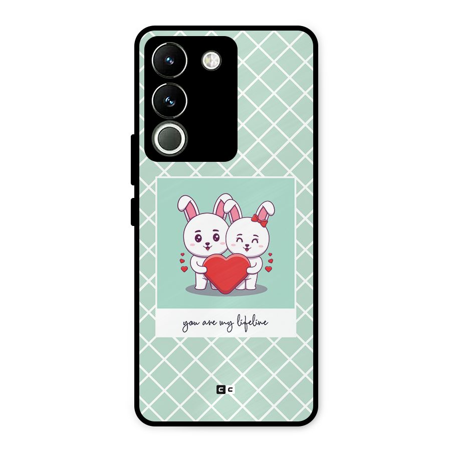 Love Lifeline Metal Back Case for Vivo Y200