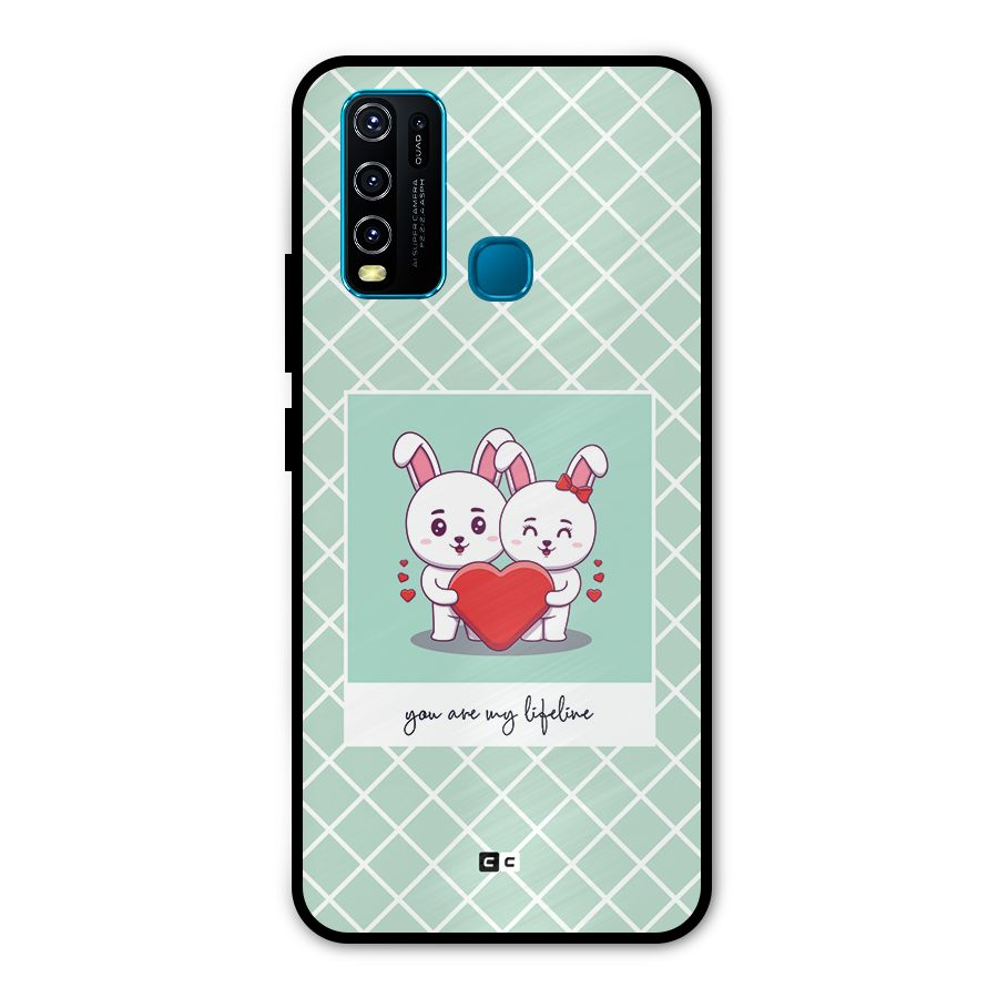 Love Lifeline Metal Back Case for Vivo Y30