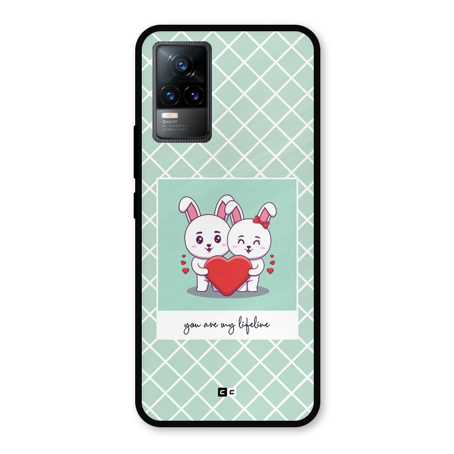 Love Lifeline Metal Back Case for Vivo Y73