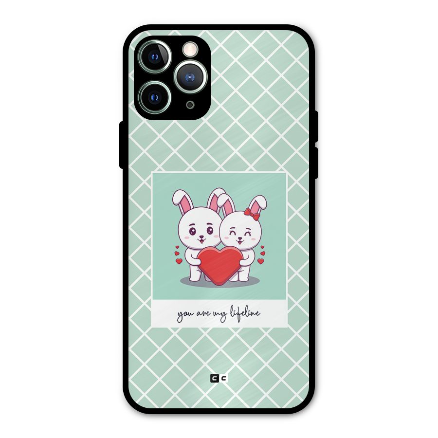 Love Lifeline Metal Back Case for iPhone 11 Pro Max