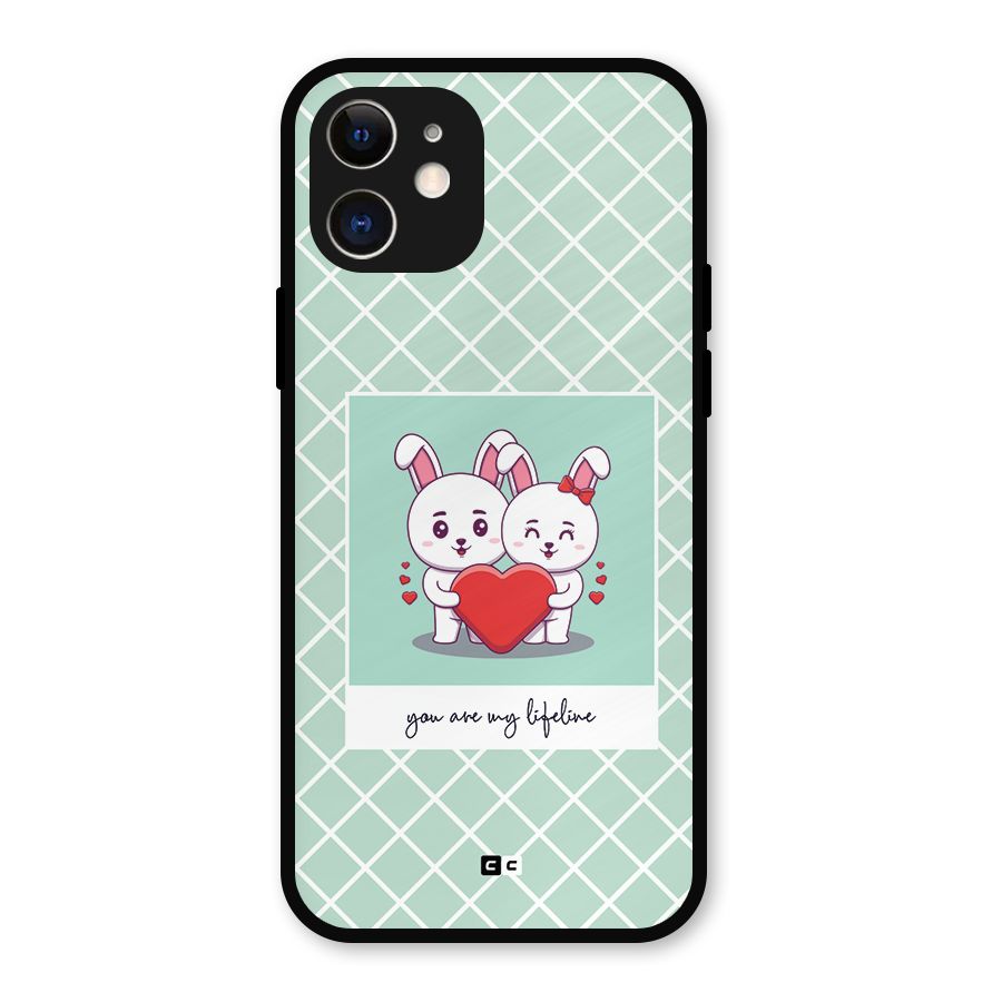 Love Lifeline Metal Back Case for iPhone 12