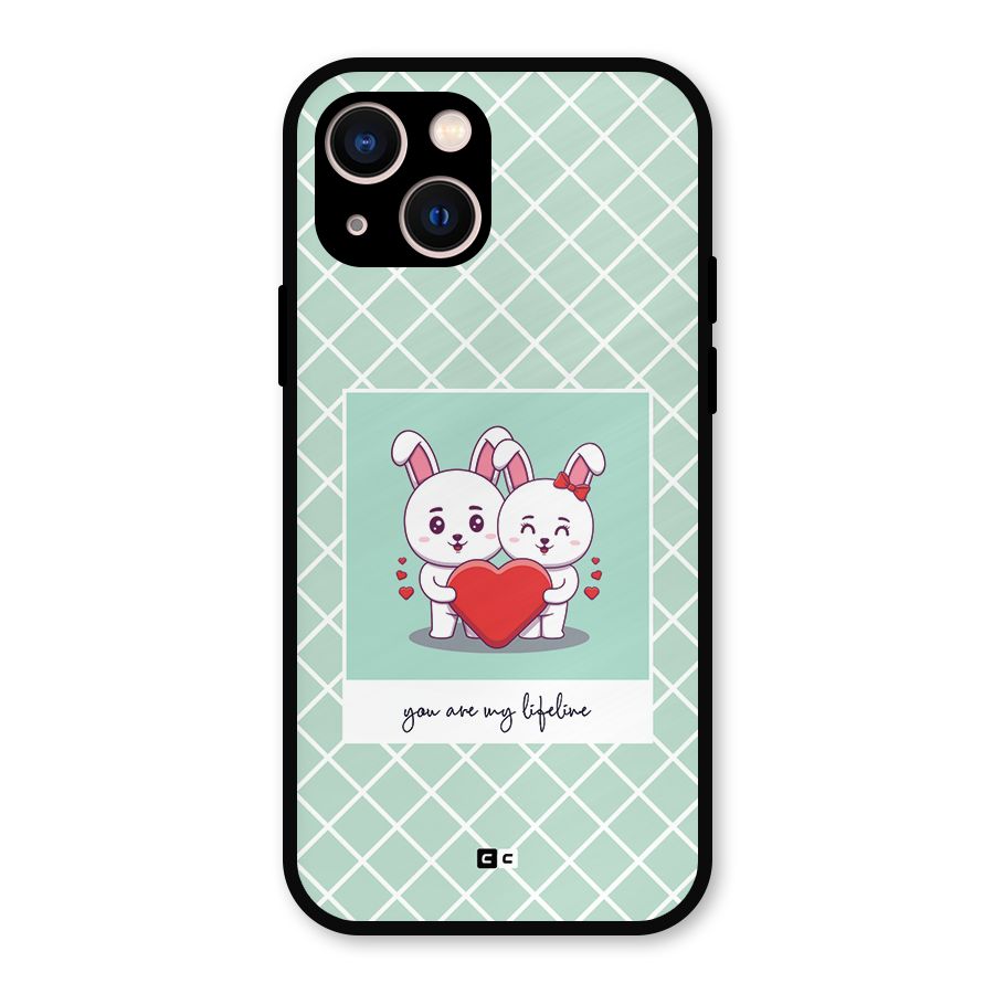 Love Lifeline Metal Back Case for iPhone 13