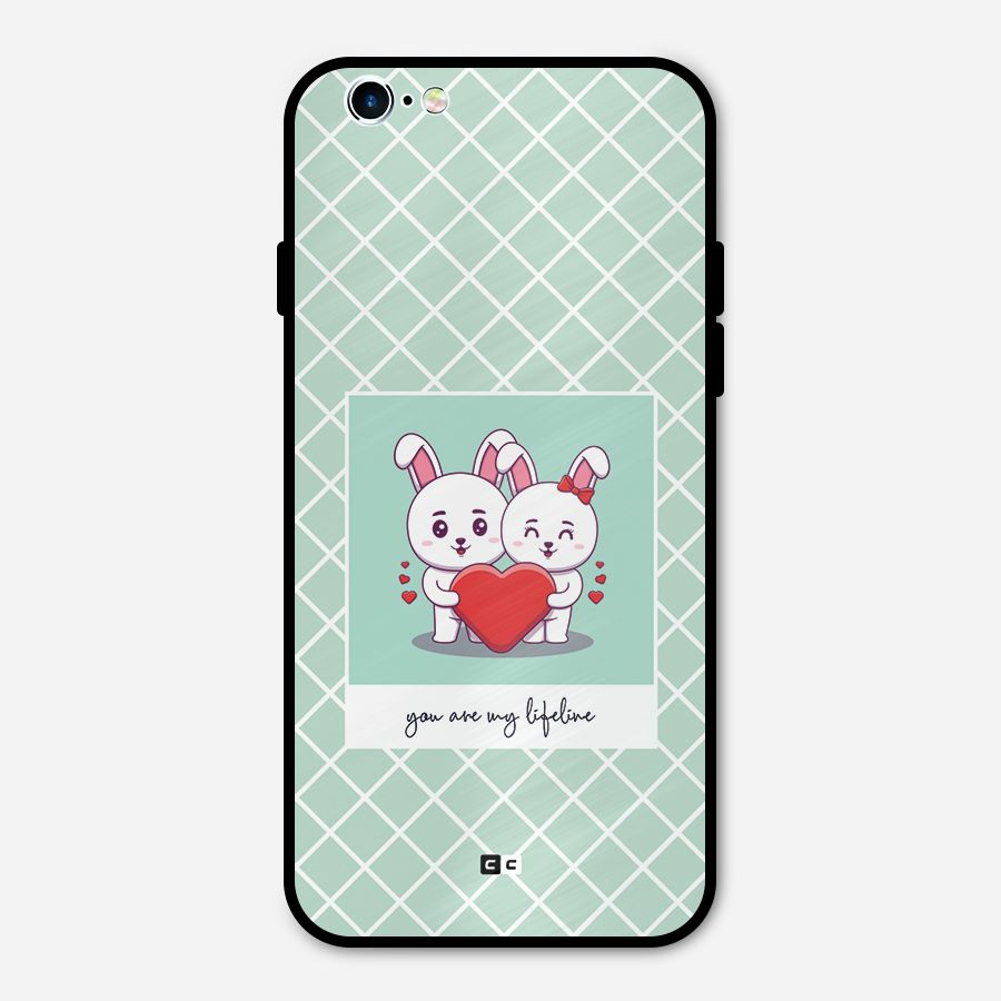 Love Lifeline Metal Back Case for iPhone 6 6s