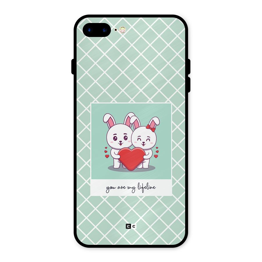 Love Lifeline Metal Back Case for iPhone 7 Plus