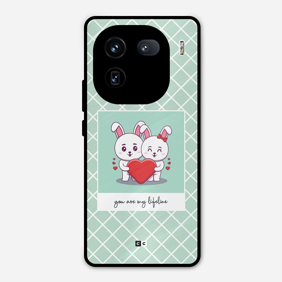 Love Lifeline Metal Back Case for iQOO 12
