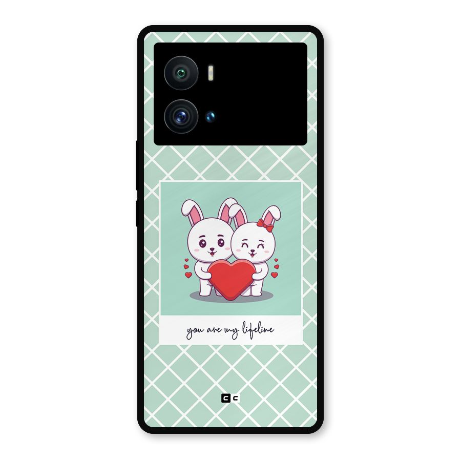 Love Lifeline Metal Back Case for iQOO 9 Pro