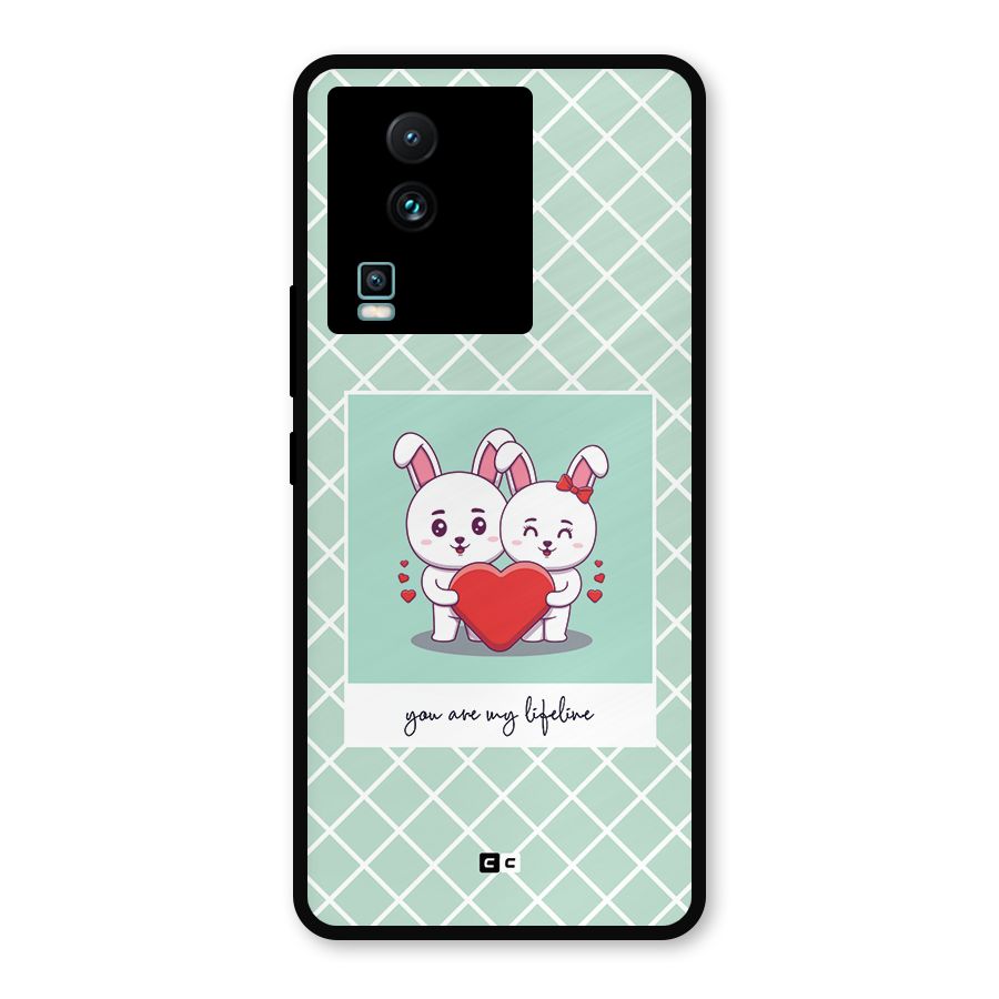 Love Lifeline Metal Back Case for iQOO Neo 7