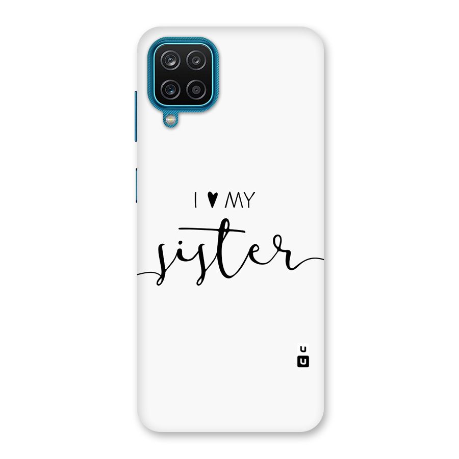 Love My Sister Back Case for Galaxy M12