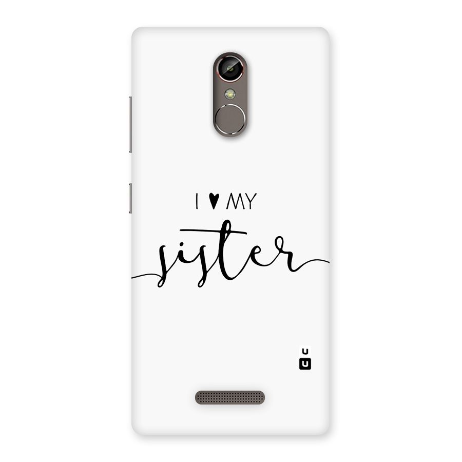 Love My Sister Back Case for Gionee S6s