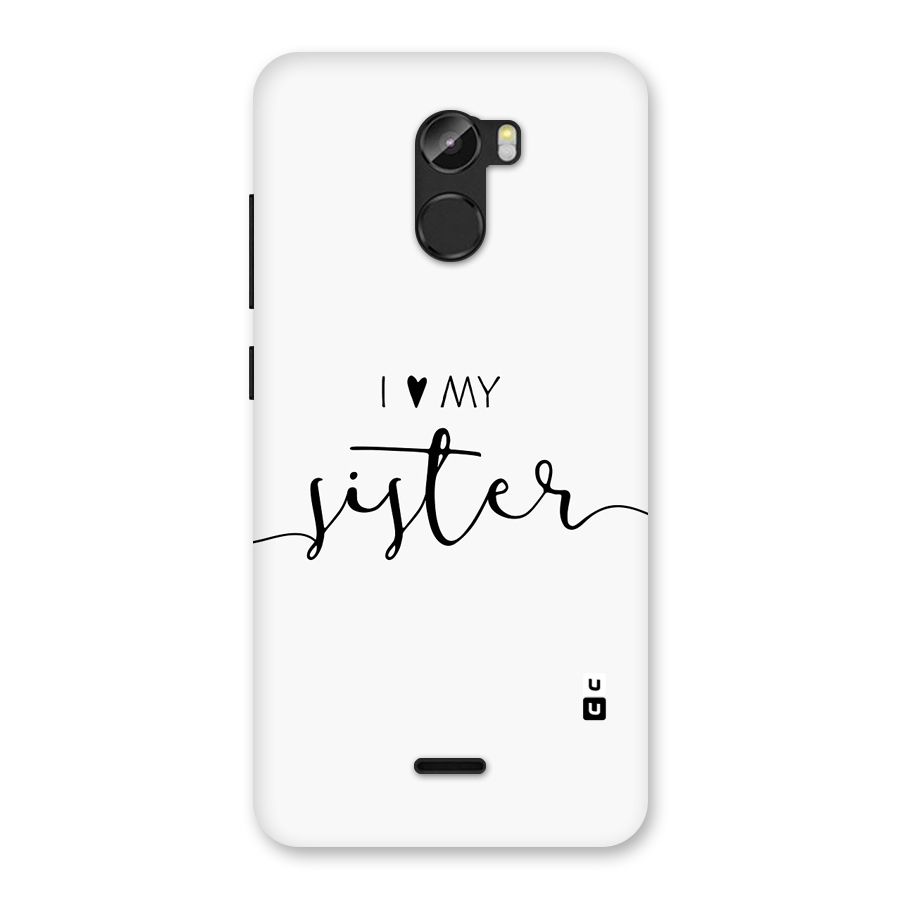 Love My Sister Back Case for Gionee X1