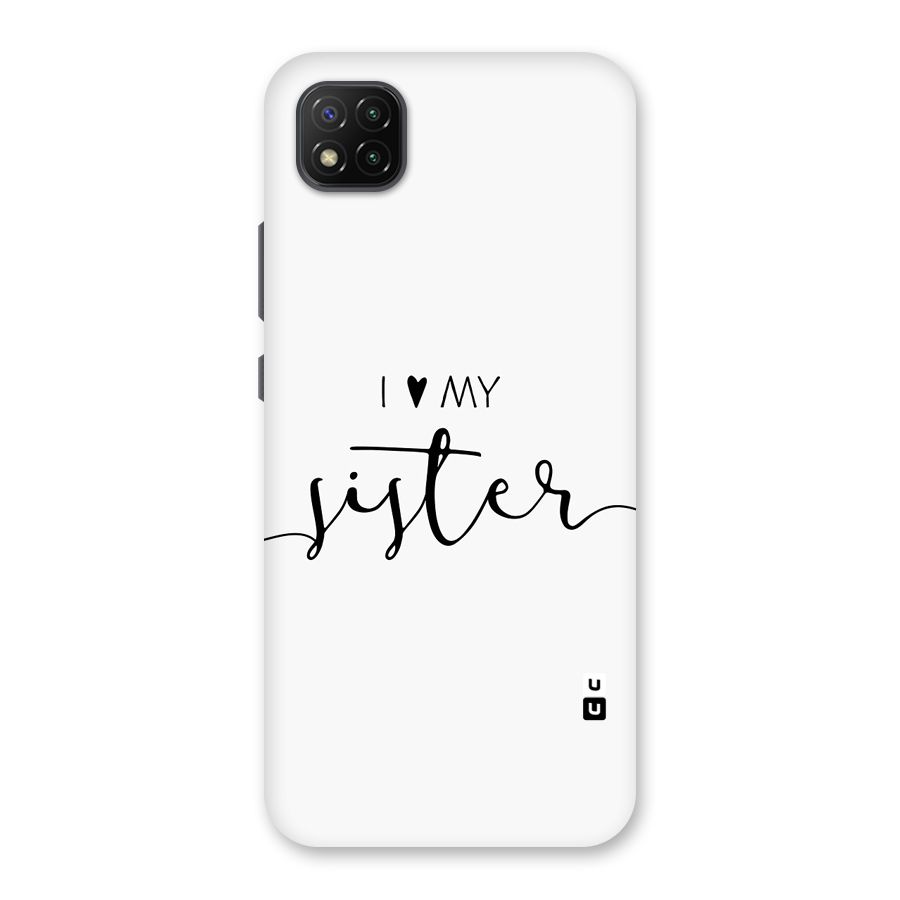 Love My Sister Back Case for Poco C3