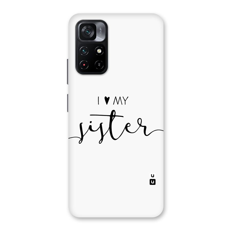 Love My Sister Glass Back Case for Poco M4 Pro 5G