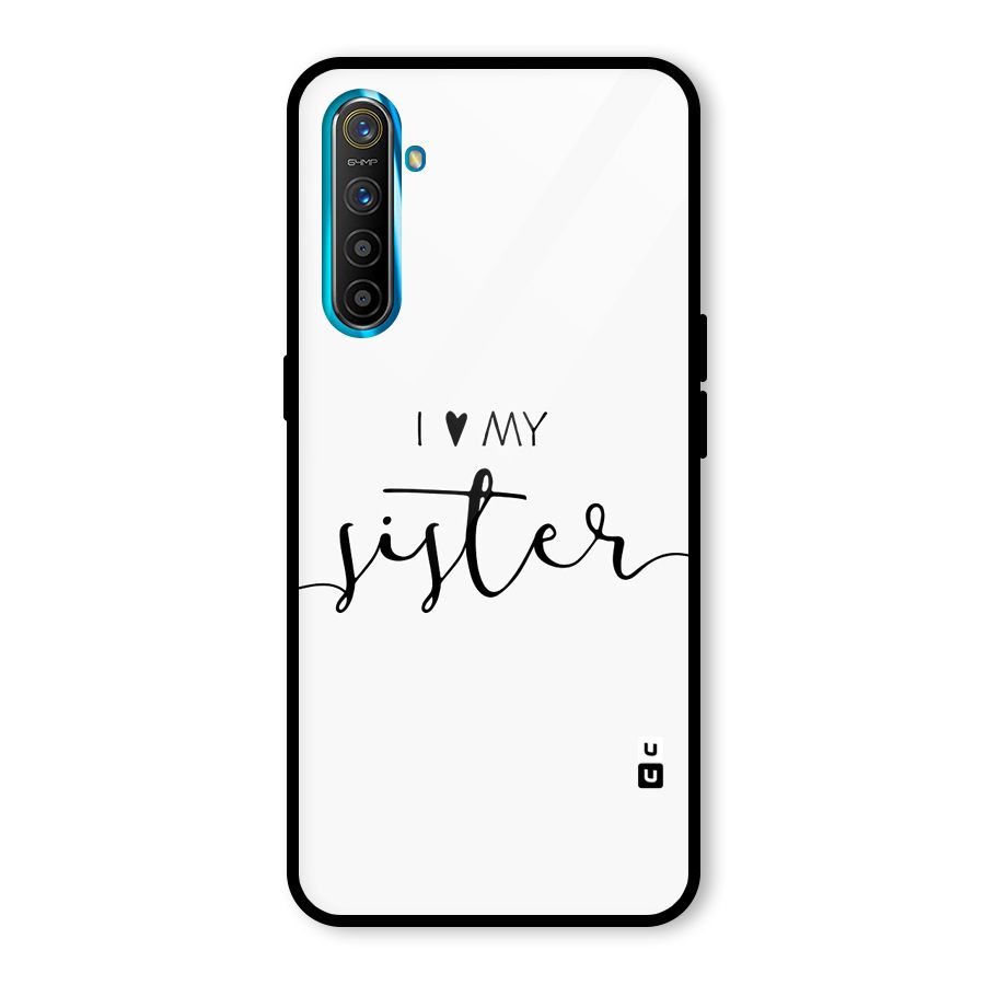 Love My Sister Glass Back Case for Realme X2