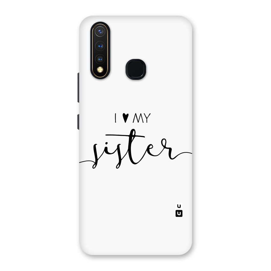 Love My Sister Back Case for Vivo Y19
