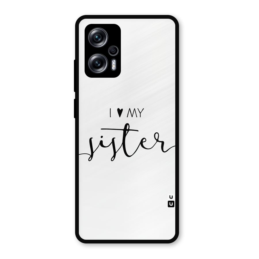 Love My Sister Metal Back Case for Redmi K50i