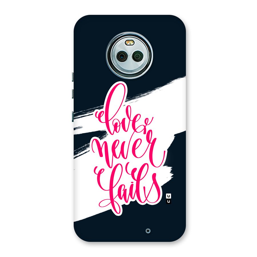 Love Never Fails Back Case for Moto X4