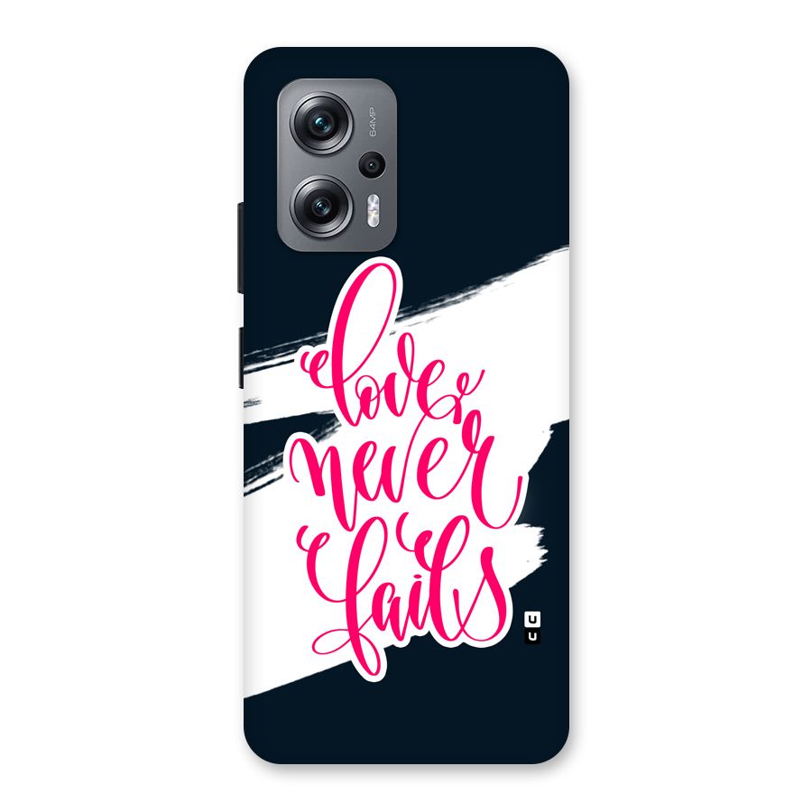 Love Never Fails Back Case for Redmi K50i