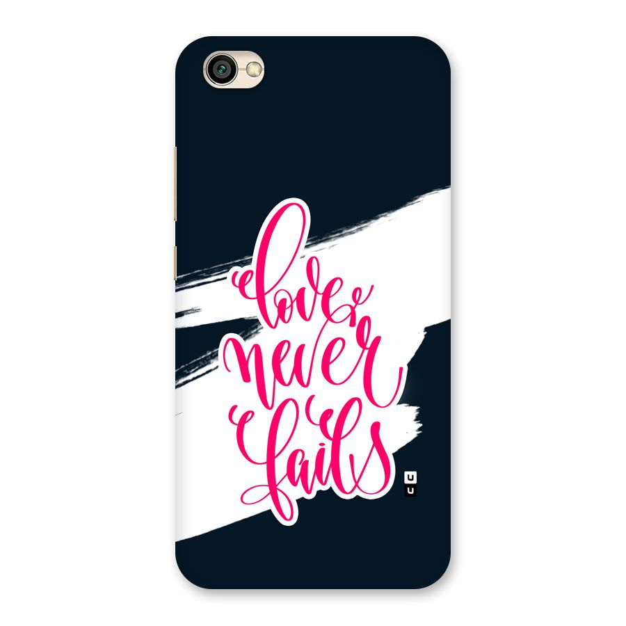 Love Never Fails Back Case for Redmi Y1 Lite
