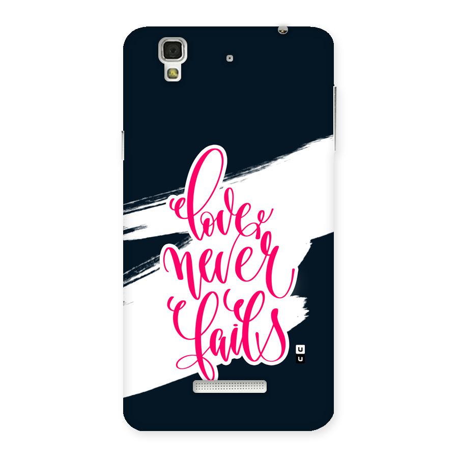 Love Never Fails Back Case for Yureka