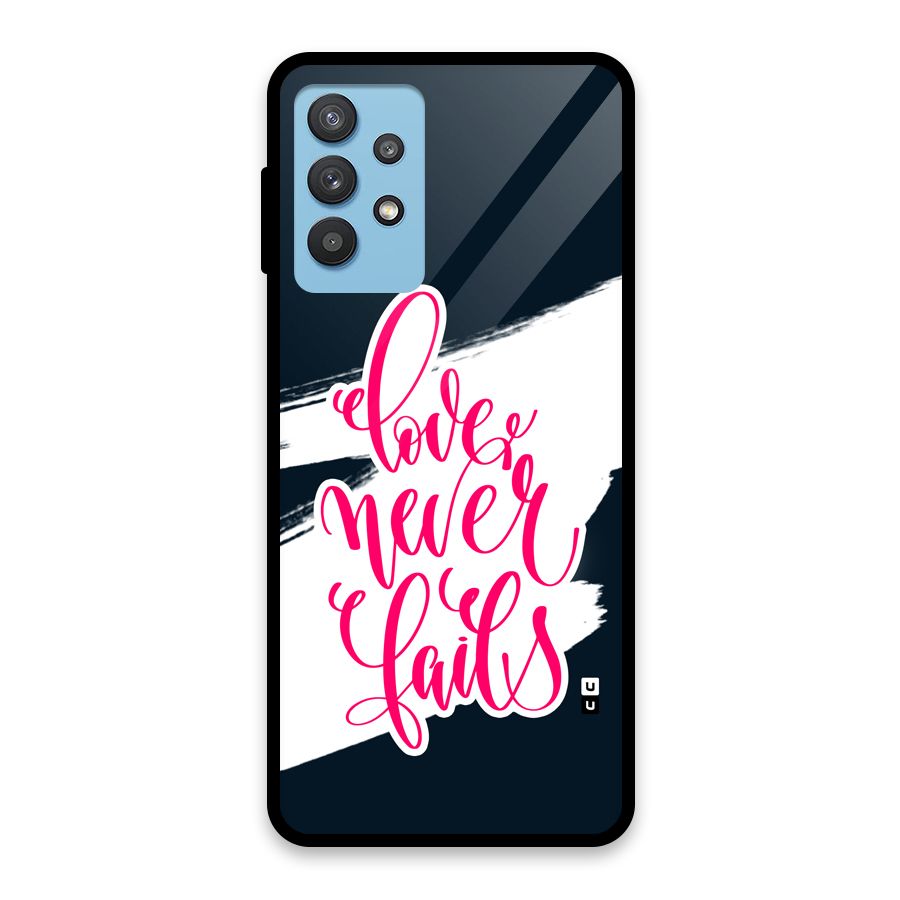 Love Never Fails Glass Back Case for Galaxy M32 5G