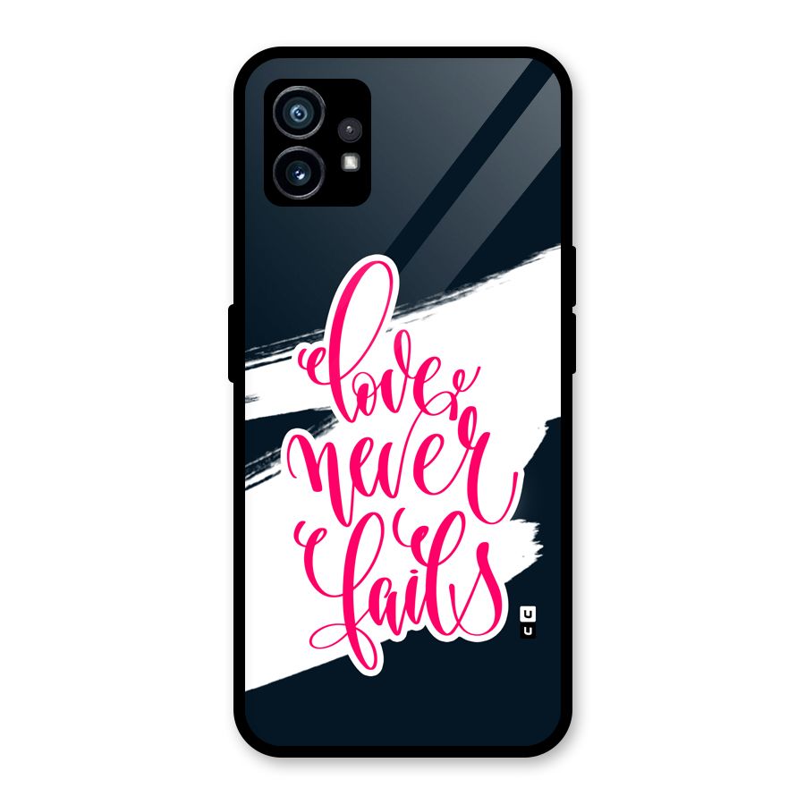 Love Never Fails Glass Back Case for Nothing Phone 1