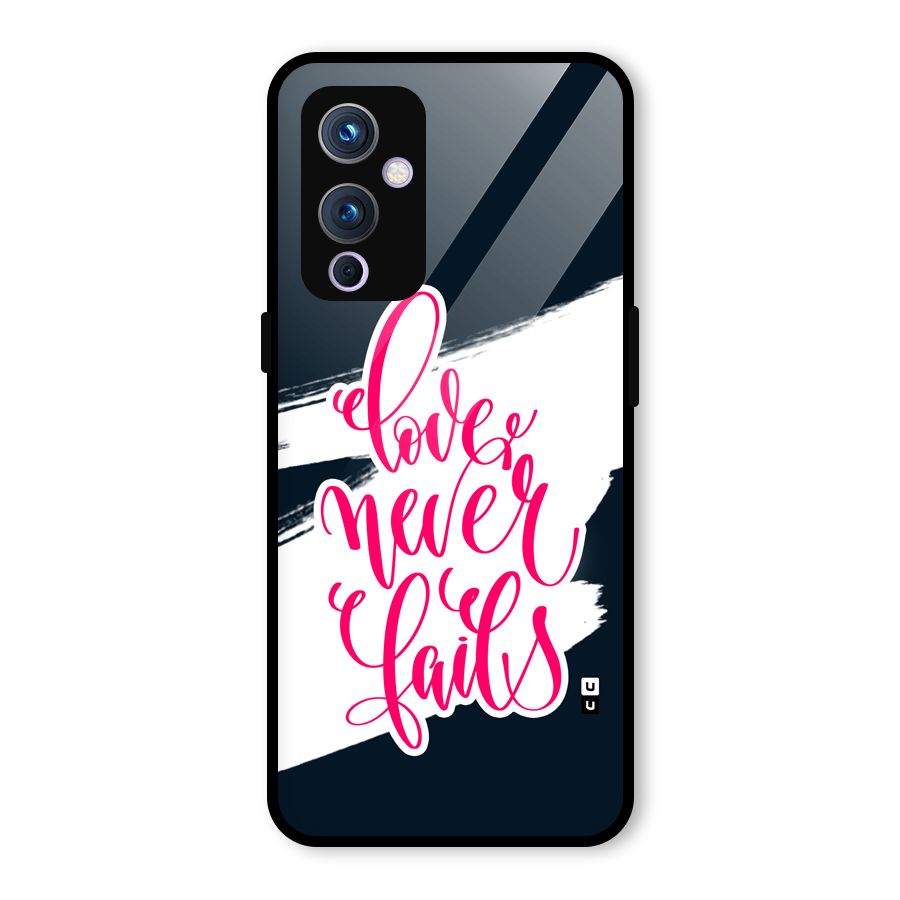 Love Never Fails Glass Back Case for OnePlus 9