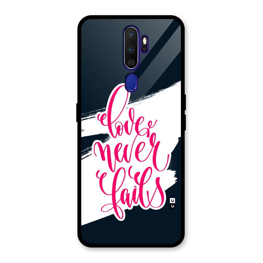 Love Never Fails Glass Back Case for Oppo A9 (2020)