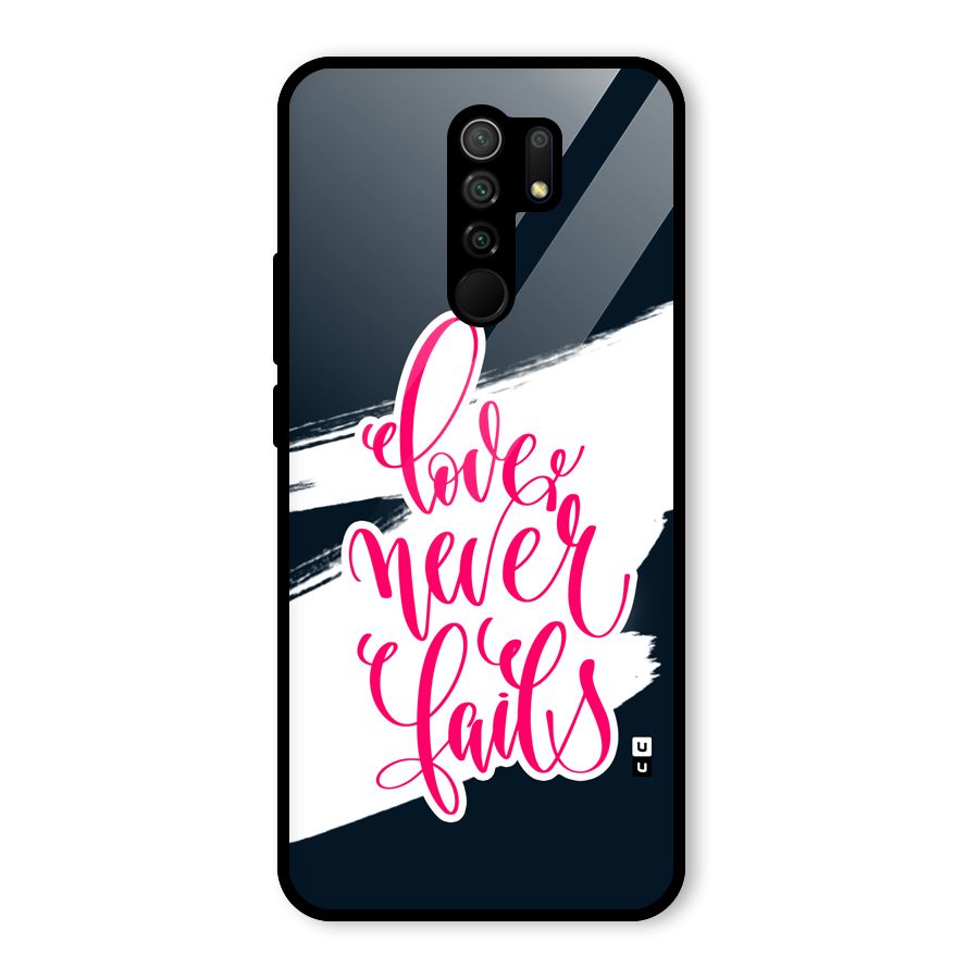 Love Never Fails Glass Back Case for Poco M2