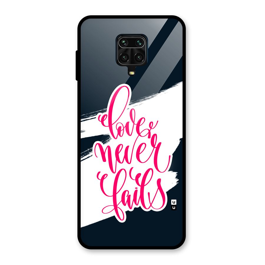 Love Never Fails Glass Back Case for Poco M2 Pro
