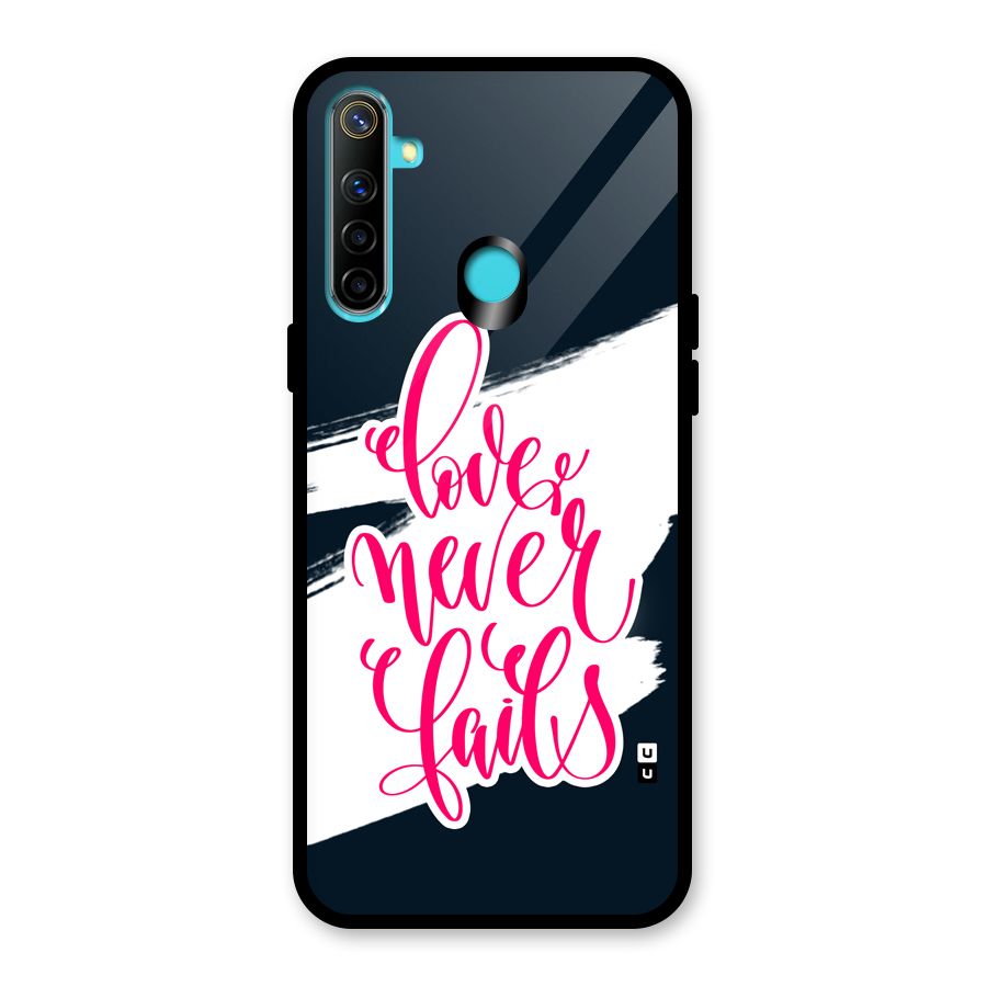Love Never Fails Glass Back Case for Realme 5i