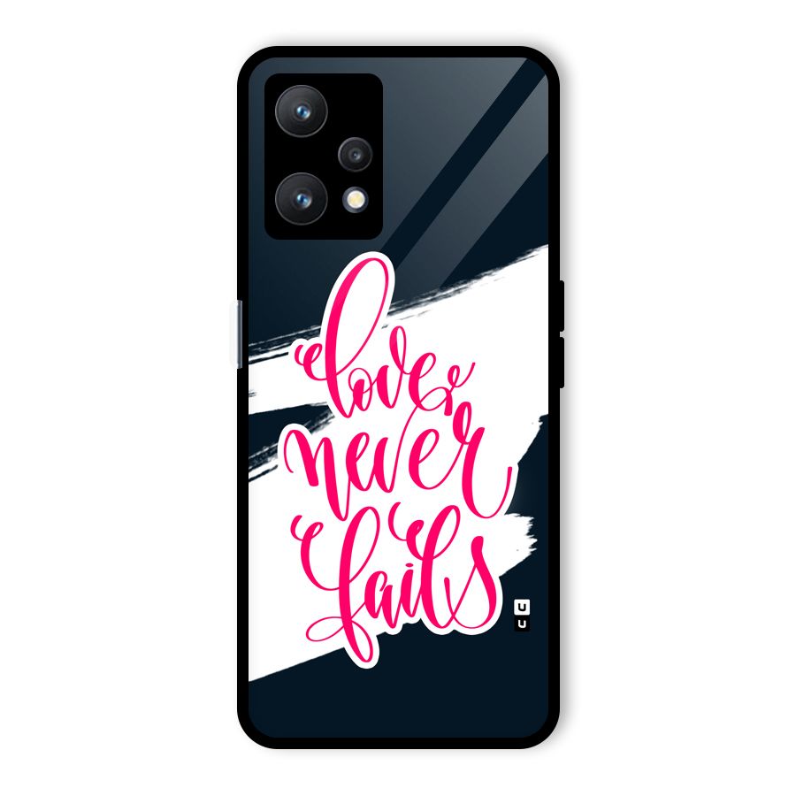 Love Never Fails Glass Back Case for Realme 9 Pro 5G