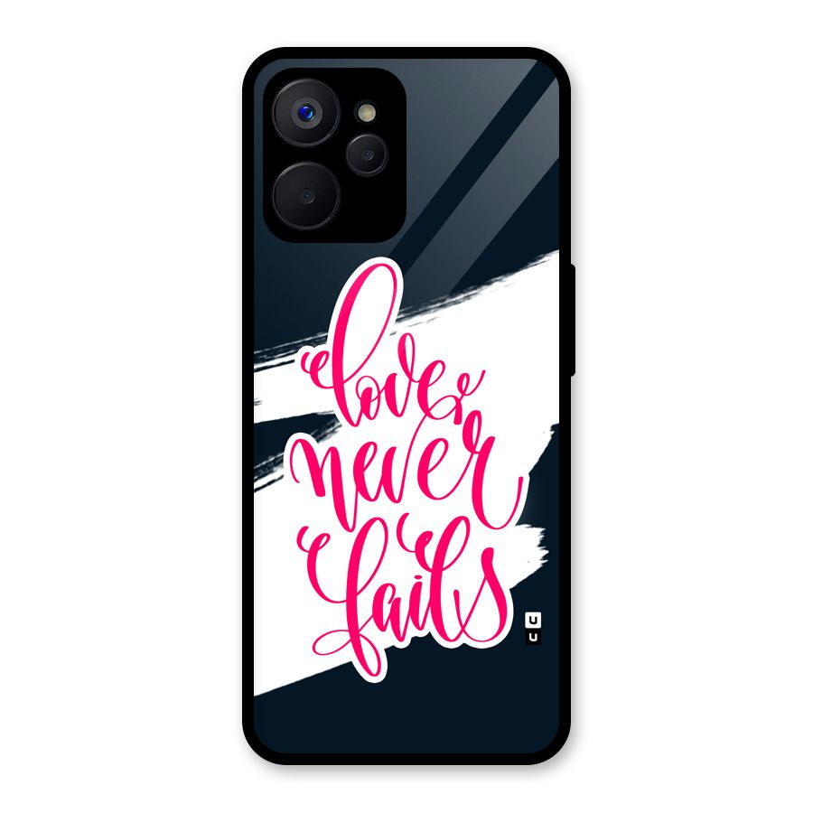 Love Never Fails Glass Back Case for Realme 9i 5G