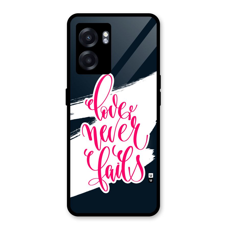Love Never Fails Glass Back Case for Realme Narzo 50 5G