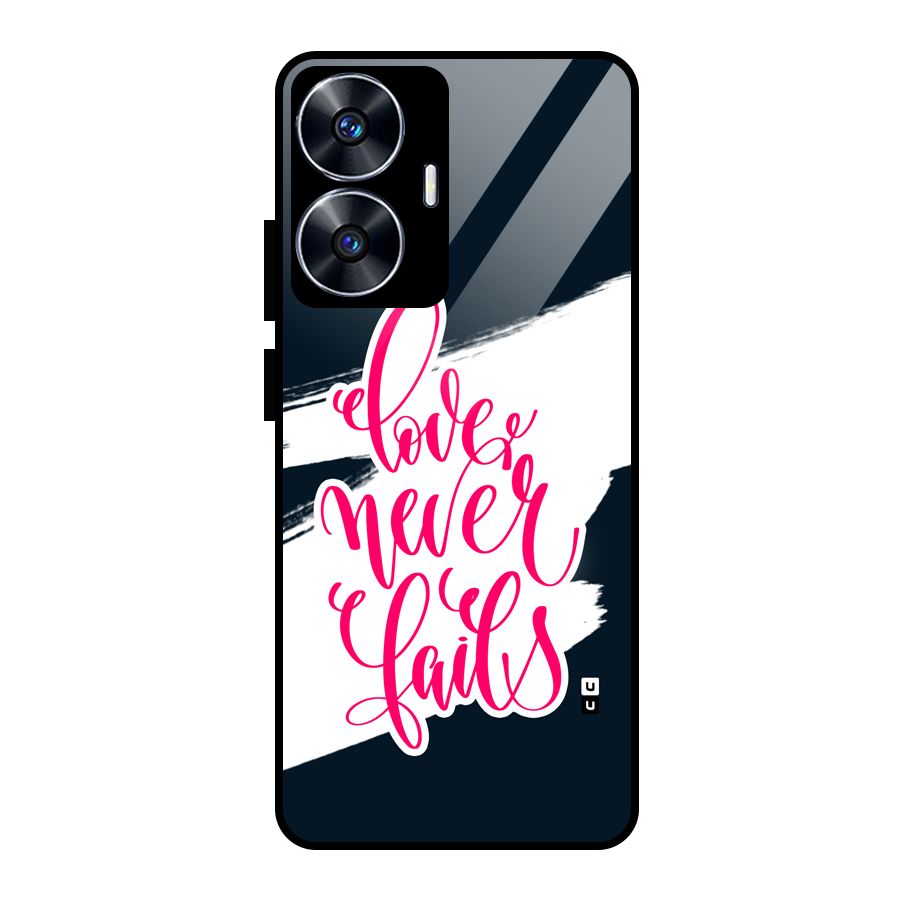 Love Never Fails Glass Back Case for Realme Narzo N55