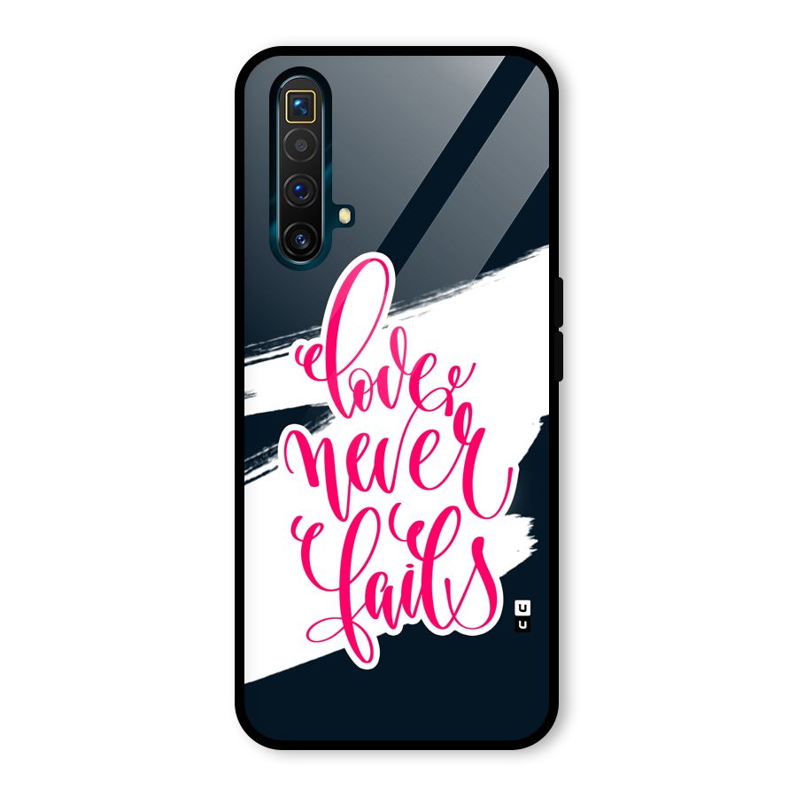 Love Never Fails Glass Back Case for Realme X3