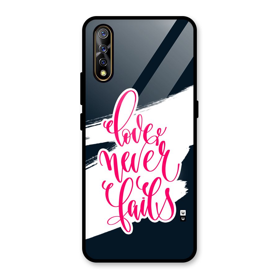 Love Never Fails Glass Back Case for Vivo S1