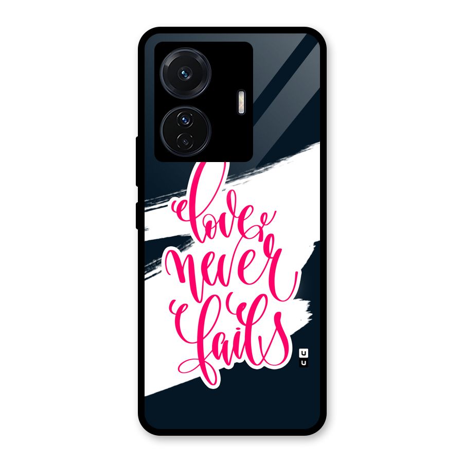 Love Never Fails Glass Back Case for Vivo T1 Pro