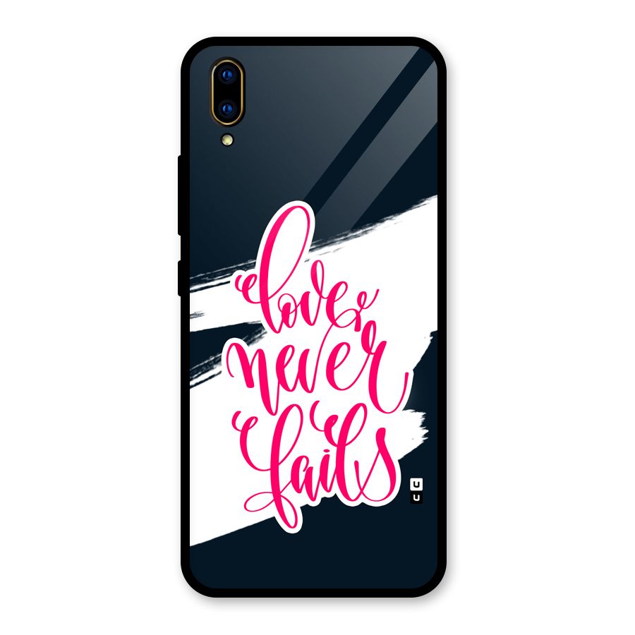 Love Never Fails Glass Back Case for Vivo V11 Pro